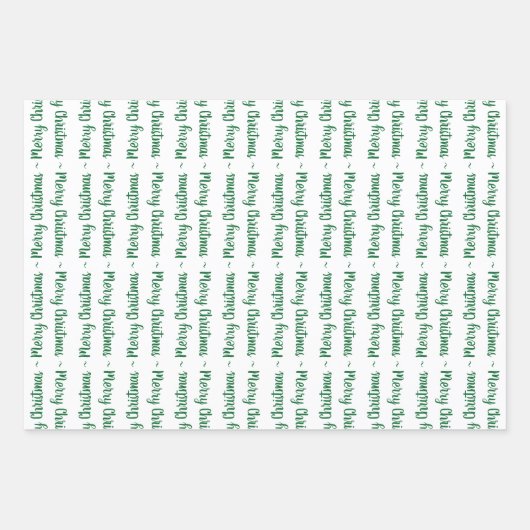 Cadeaus met groene en witte kerst inpakpapier vel (Voorkant 2)