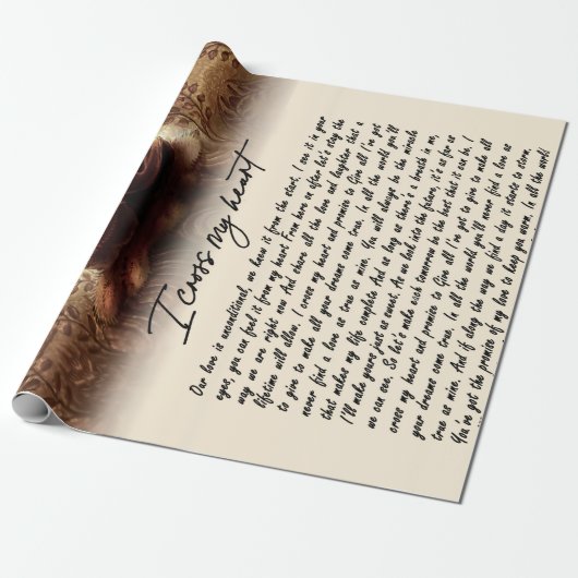 Cadeaus met paar | Voor mijn zielgenoot kruis ik m Cadeaupapier (Uitgerold)