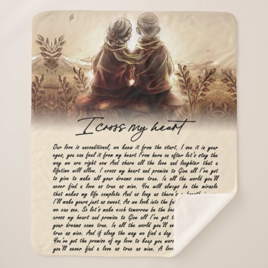 Cadeaus met paar | Voor mijn zielgenoot kruis ik m Sherpa Deken (Voorkant)