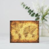 Cadeaus oude Wereldkaart Designer Briefkaart (Staand voorkant)