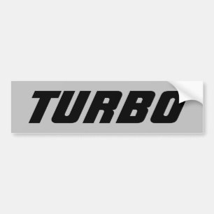 Cadeaus "TURBO" dieselauto Bumpersticker