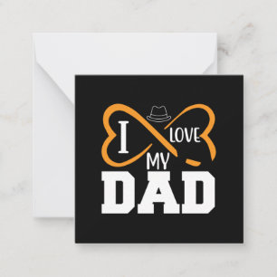 Cadeaus Vader   Ik hou van mijn vader Notitiekaartje
