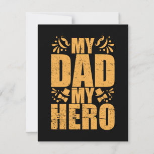 Cadeaus Vader Mijn Vader Mijn Held Notitiekaartje