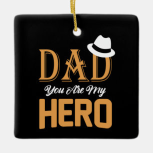 Cadeaus Vader Papa je bent mijn held Keramisch Ornament