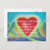 Cadeaus van gebed briefkaart (Voorkant / Achterkant)