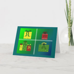Cadeaus van liefde feestdagen kaart
