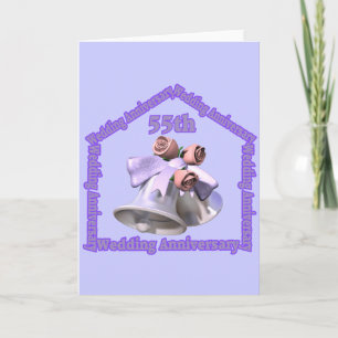 Cadeaus voor 55e trouwdag kaart