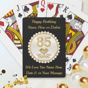 Cadeaus voor 85ste verjaardag, geweldig, Favoriete Pokerkaarten