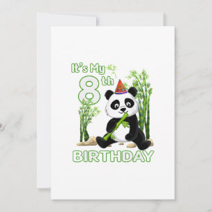 Cadeaus voor 8e verjaardag 8 jaar oud feest dierli kaart