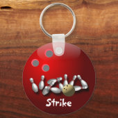 Cadeaus voor aangepaste Bowling-Sleutelhangers Sleutelhanger (Voorkant)