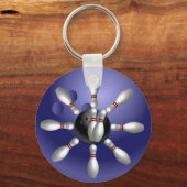 Cadeaus voor aangepaste Bowling-Sleutelhangers Sleutelhanger (Voorkant)