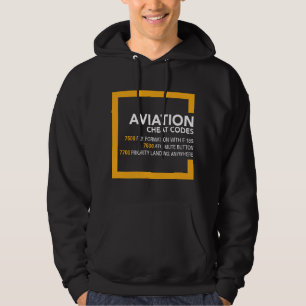Cadeaus voor ATC-piloot Aviation Cheat Codes Lucht Hoodie
