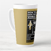 Cadeaus voor atheïsten latte mok (Linkerhoek)