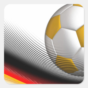 Cadeaus voor Duitse Football Voetballiefhebbers Vierkante Sticker