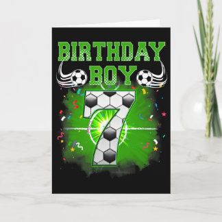 Cadeaus voor een 7-jarige verjaardag jongen Voetba Kaart