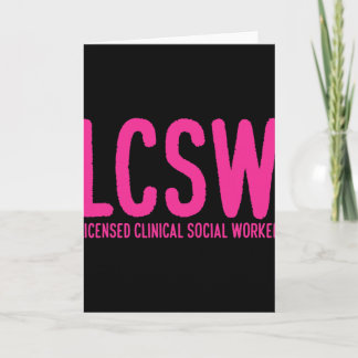 Cadeaus voor geestelijke gezondheidsadviseurs Lcsw Kaart