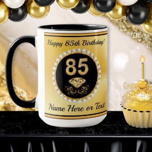 Cadeaus voor haar 85e verjaardag, mok voor 85e ver