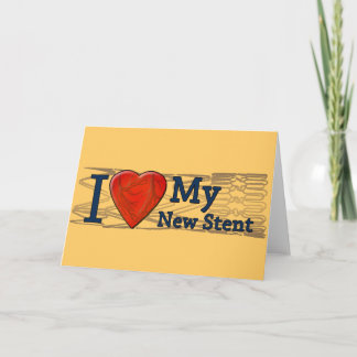 Cadeaus voor hartinugwinning | Stent T-shirts Kaart