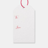 Cadeaus voor kerstcadeautassen cadeaulabel (Achterkant)