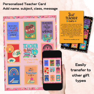 Cadeaus voor leraren Quotes Grappig waardering pen Kaart