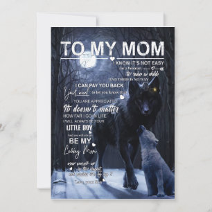 Cadeaus voor mama Brief aan mijn moeder Liefde v Kaart