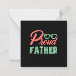 Cadeaus voor papa Trotse vader Notitiekaartje