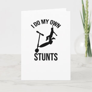 Cadeaus voor scooterrijders stuntscooterrijder kaart