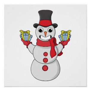 Cadeaus voor u van Snowman Perfect Poster