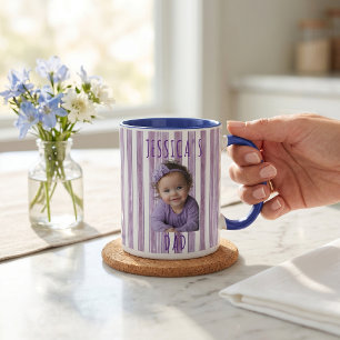Cadeaus voor Vaderdag voor Paarse Strepen Mok