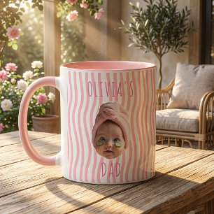 Cadeaus voor Vaderdag voor Vader Roze Strepen Mok