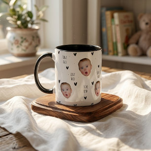 Cadeaus voor Vaderdag voor Vader Zwart Hart Mok
