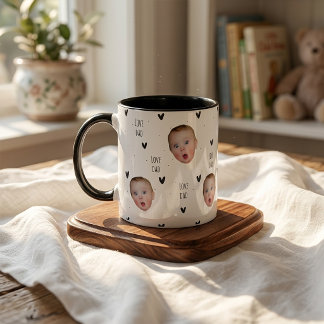 Cadeaus voor Vaderdag voor Vader Zwart Hart Mok