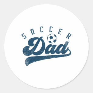 Cadeaus voor Voetbal Vader Vaderdag Ronde Sticker