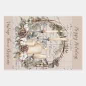 Cadeauset 3  thema Kerstmis Inpakpapier Vel (Voorkant 2)