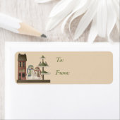 Cadeautags 'Meneer en mevrouw Sneeuwman' Etiket (Insitu)