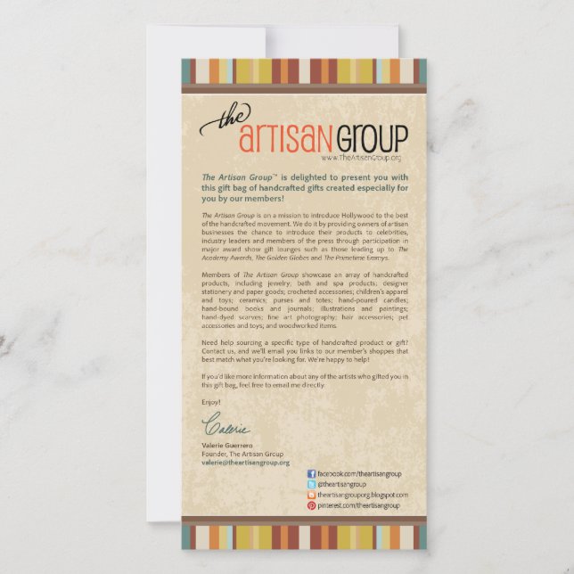 Cadeautas inclusiekaart (Voorkant)