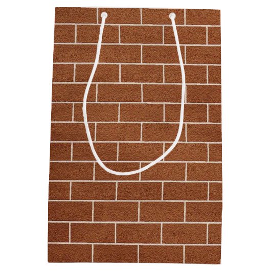 Cadeautas met bakstenen muurontwerp (Achterkant)