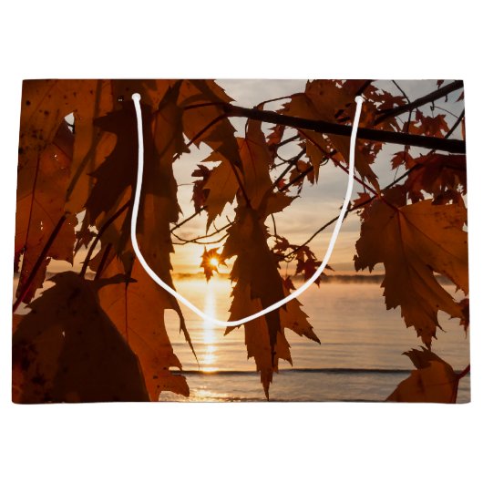 cadeautas met esdoornbladeren (Voorkant)