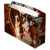 cadeautas met esdoornbladeren (Achterkant Gekanteld)