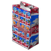 Cadeautas met kerstcadeaus (Voorkant Gekanteld)