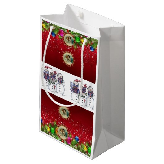 Cadeautas met kerstcadeaus (Voorkant Gekanteld)