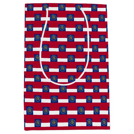 Cadeautas met vlag van Georgia, Verenigde Staten (Voorkant)