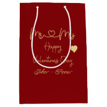 Cadeautas voor meneer en mevrouw valentijnsdag