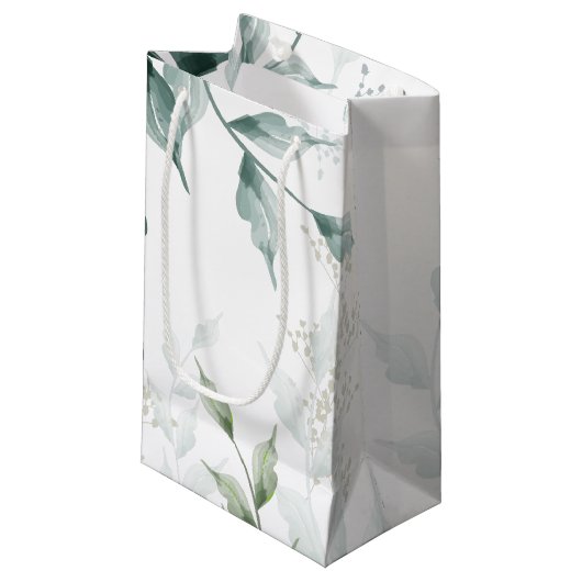 Cadeautasje | Grijs Jade Green Botanical (Voorkant Gekanteld)