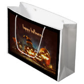 Cadeautassen Happy Halloween Groot Cadeauzakje (Voorkant Gekanteld)