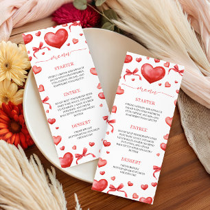 Cadeautekaart voor babyfeest met lieveheersbeestje menu