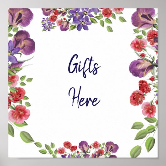 Cadeauteken hier poster (Voorkant)