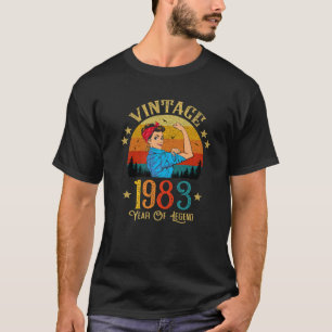 cadeautje 1983 voor vrouwen 38 jaar t-shirt