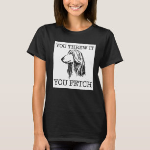 cadeautje cadeau voor het Afghaanse hondenliefje T-shirt