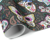 cadeautje voor suikerschedel, omhuld papier (Rol Hoek)